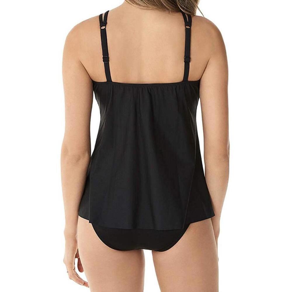 Miraclesuit Womens Genesis Shoreline Tankini Swim Top Size 8 - Picture 4 of 5